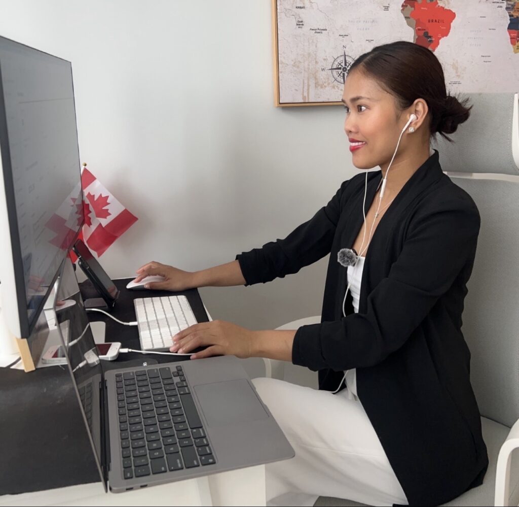 About Business owner at her desk